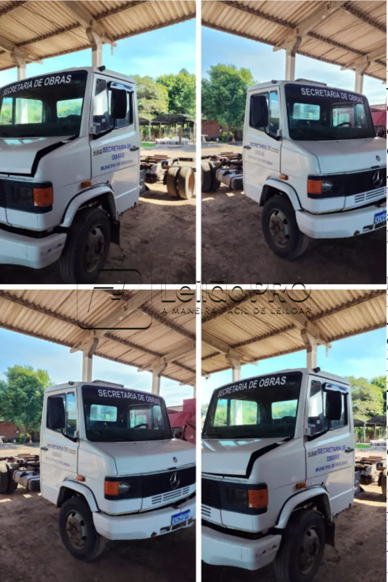 LOTE 009 - Caminhão Mercades Benz 709, cor branca, ano/modelo 1991/1991