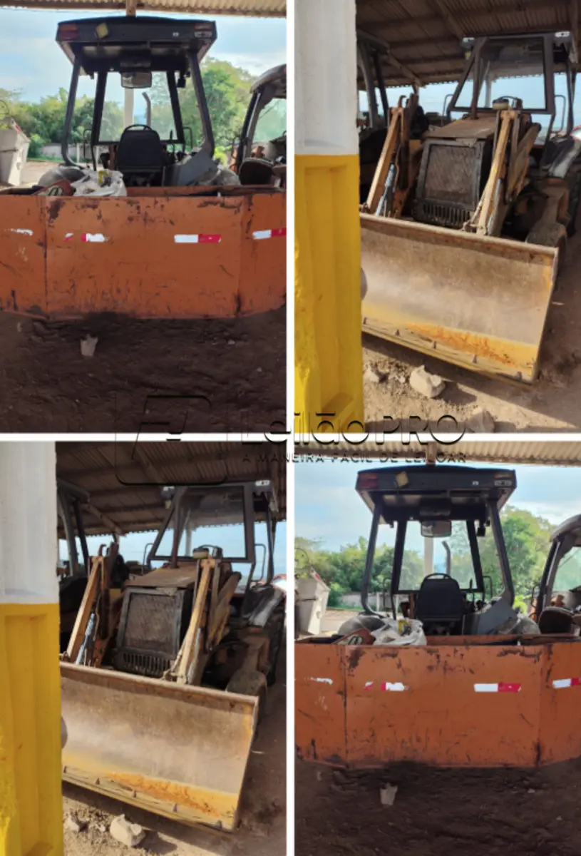 LOTE 013 - Retroescavadeira Caseottomaq 580 M2 ano 2009 – Chassi n9ah15401 - Cor amarela, cod. Patrimônio. 30963, em funcionamento.
