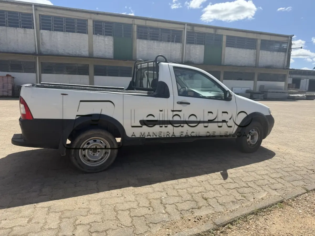 LOTE 001 - FIAT STRADA FIRE FLEX, ANO/MODELO 2008, COR: BRANCA