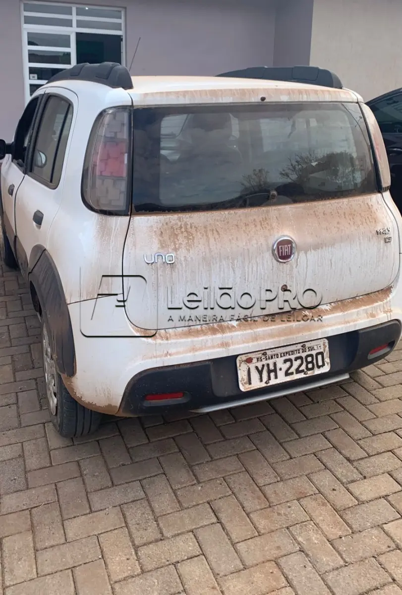 LOTE 003 - Fiat Uno Way 1.3, Ano/Modelo 2017/2018, Branco