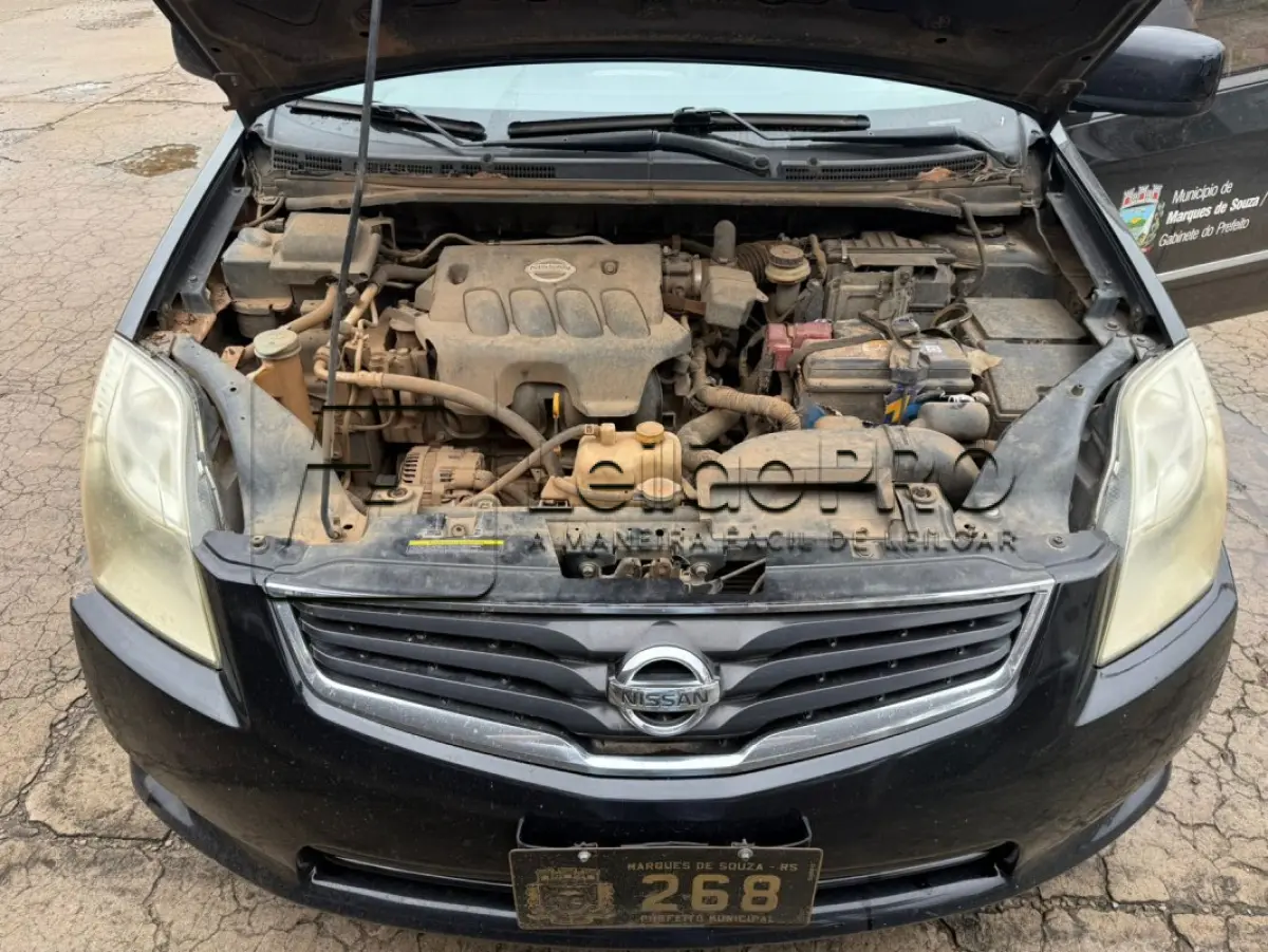 LOTE 010 - NISSAN I SENTRA, 2.0 S, 4 PORTAS, PRETO, ANO 2010/2011.