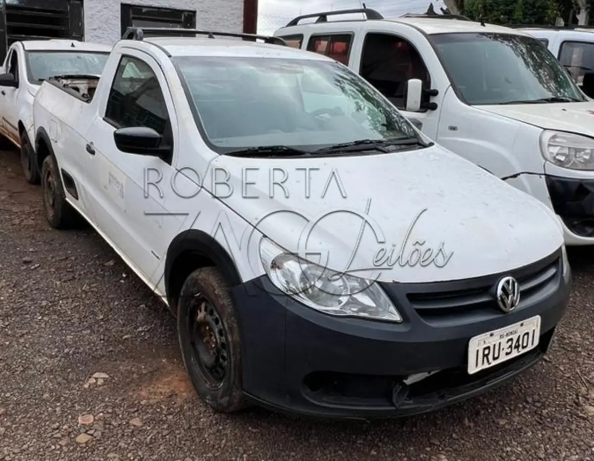 LOTE 009 - Volkswagen Saveiro 1.6 Cs - Ano/Modelo: 2011/2011, Branca