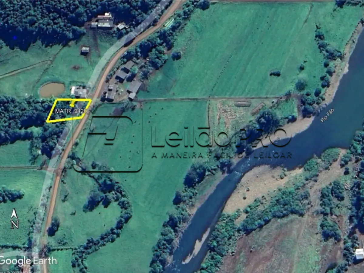 LOTE 016 - TERRENO, SOB MATRICULA Nº 9.420, COM ÁREA SUPERFICIAL DE 1.448,20M², SEM BENFEITORIAS, SITUADA NA ZONA RURAL EM BARRA DO FÃO, MUNICÍPIO DE MARQUES DE SOUZA-RS.