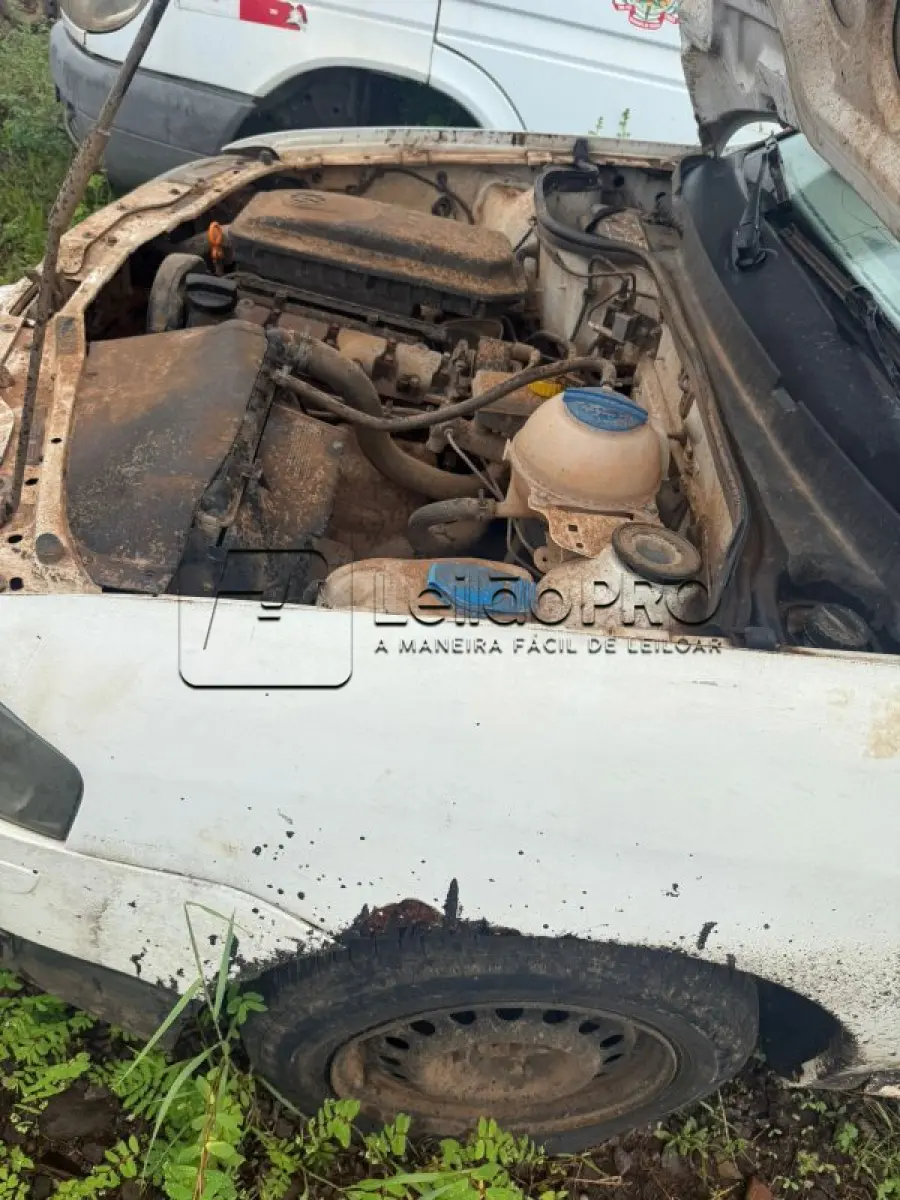 LOTE 011 - VW GOL 1.0 GIV,  2 PORTAS, ALCOOL/GASOLINA, BRANCA, ANO 2009/2010.