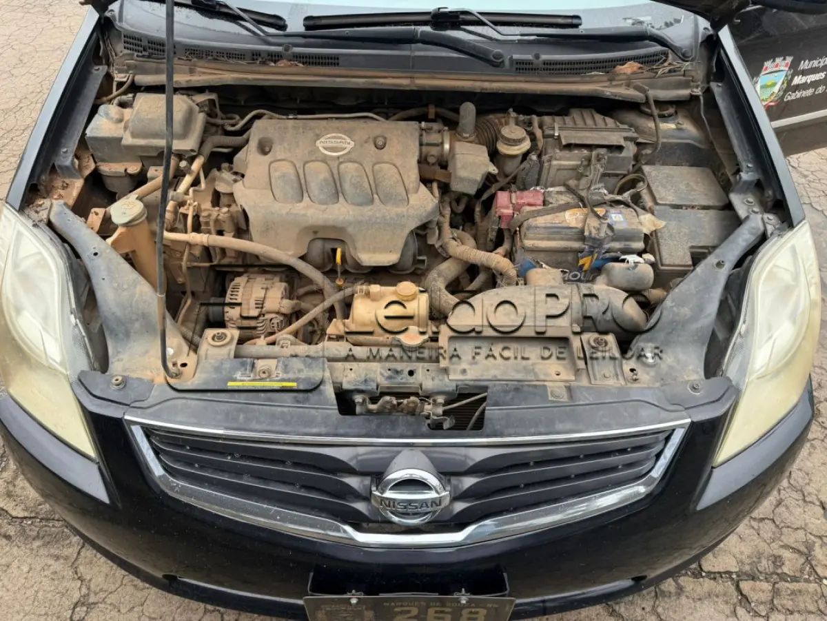 LOTE 010 - NISSAN I SENTRA, 2.0 S, 4 PORTAS, PRETO, ANO 2010/2011.