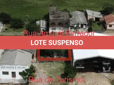 LOTE 003 - Imóvel - Lote urbano número vinte e cinco (25), na quadra número122 sem benfeitorias, na Rua Amaral Ferrador, na cidade de Cristal-RS