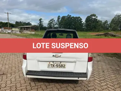 LOTE 001 - Veículo CHEVROLET/ MONTANA LS, 2012, Branca