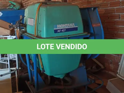 LOTE 014 - Pulverizador - Marca: Montana - Modelo: AF-427 CAFE –Capacidade: 400 Litros - Série: 13H2407881 - Cor: Verde - Ano de Fabricação: 2013