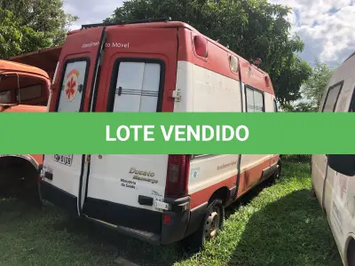 LOTE 018 - Veículo tipo ambulância, marca Ducato MC 2.3 16v, ano/modelo 2010/11