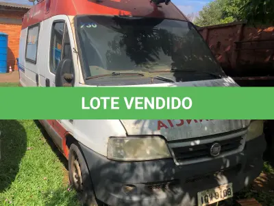 LOTE 018 - Veículo tipo ambulância, marca Ducato MC 2.3 16v, ano/modelo 2010/11