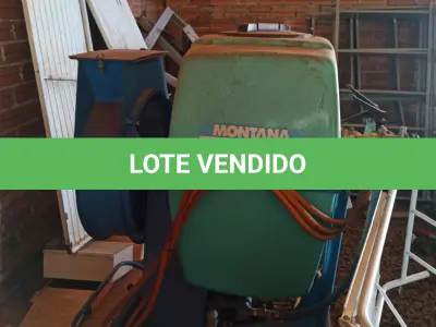 LOTE 014 - Pulverizador - Marca: Montana - Modelo: AF-427 CAFE –Capacidade: 400 Litros - Série: 13H2407881 - Cor: Verde - Ano de Fabricação: 2013