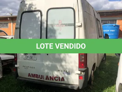 LOTE 019 - Veículo tipo ambulância, marca Peugeot, modelo Boxer F350 LH 2.3 S, ano/modelo 2009/10