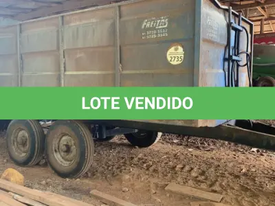 LOTE 012 - Vagão Basculante Metálico - Marca: Metal Freitas - Modelo: MF ME 8T -  Cor: Azul - Ano de Fabricação: 2015