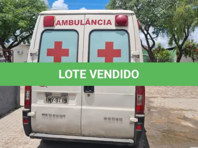 LOTE 016 - Camionete Carga Ambulância Peugeot/ Boxer V350MH TD Ano/Modelo 2005/2006