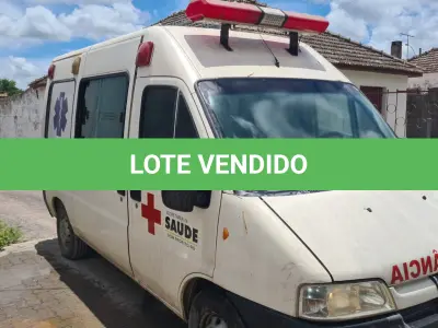 LOTE 016 - Camionete Carga Ambulância Peugeot/ Boxer V350MH TD Ano/Modelo 2005/2006