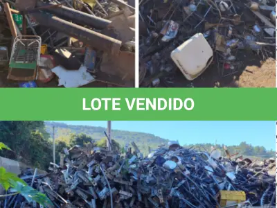 LOTE 005 - Lote de sucata metálica.