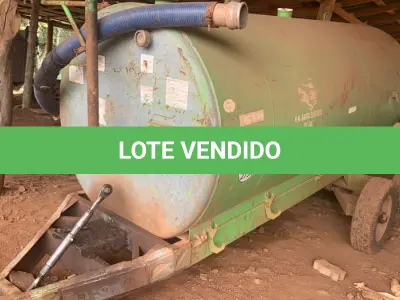 LOTE 011 - Equipamento: Distribuidor de Adubo Orgânico Líquido à Vácuo - Marca: Lumeco - Modelo: LMC 6000 - Série: 163/2018 - Cor: Verde - Ano de Fabricação: 2018.