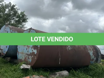 LOTE 020 - Sucata industrial e de reservatórios diversos