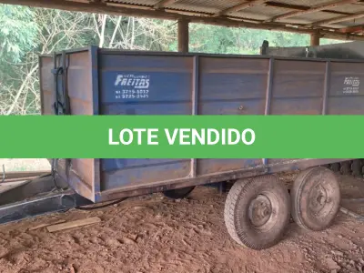 LOTE 012 - Vagão Basculante Metálico - Marca: Metal Freitas - Modelo: MF ME 8T -  Cor: Azul - Ano de Fabricação: 2015