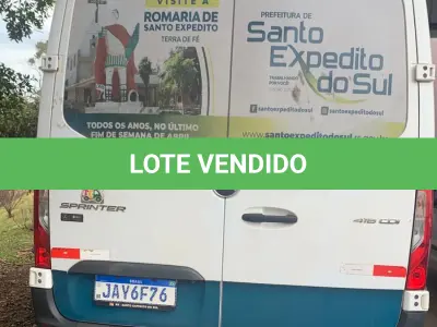 LOTE 001 - Micro-ônibus Van Sprinter 416L, M.Benz, Ano/Modelo 2021/2022, Branca.