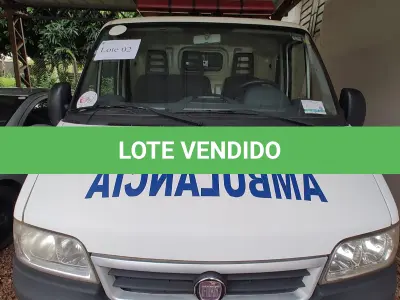 LOTE 002 - Automóvel FIAT/DUCATO MC AMB, ano 2013