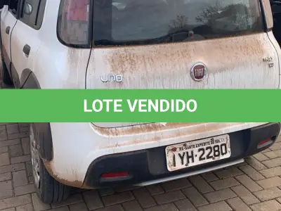 LOTE 003 - Fiat Uno Way 1.3, Ano/Modelo 2017/2018, Branco