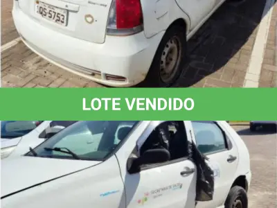 LOTE 004 - Um veículo Fiat Palio, cor branca, ano/modelo 2010/2010.