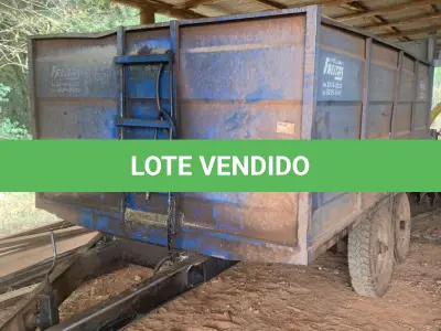 LOTE 012 - Vagão Basculante Metálico - Marca: Metal Freitas - Modelo: MF ME 8T -  Cor: Azul - Ano de Fabricação: 2015