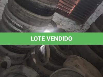 LOTE 013 - Lote de sucata de pneus, diversas marcas, modelos e bitolas e restos de ferro.