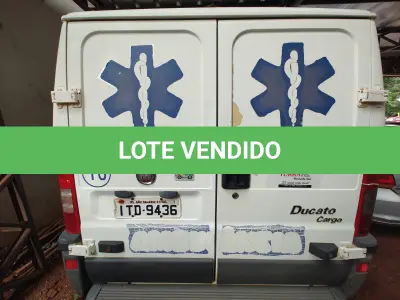 LOTE 002 - Automóvel FIAT/DUCATO MC AMB, ano 2013