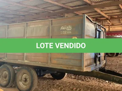 LOTE 012 - Vagão Basculante Metálico - Marca: Metal Freitas - Modelo: MF ME 8T -  Cor: Azul - Ano de Fabricação: 2015