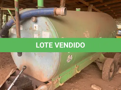 LOTE 011 - Equipamento: Distribuidor de Adubo Orgânico Líquido à Vácuo - Marca: Lumeco - Modelo: LMC 6000 - Série: 163/2018 - Cor: Verde - Ano de Fabricação: 2018.