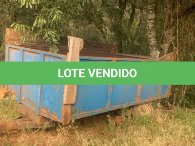 LOTE 013 - Vagão Basculante Metálico - Marca: IAC - Modelo: 6T - Cor: Azul - Ano de Fabricação: 2012