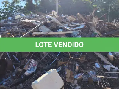 LOTE 005 - Lote de sucata metálica.