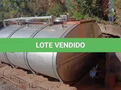 LOTE 004 - Tanque isotérmico rodoviário, tipo oval, inoxidável, marca Jardinox, capacidade de 4.000 litros.