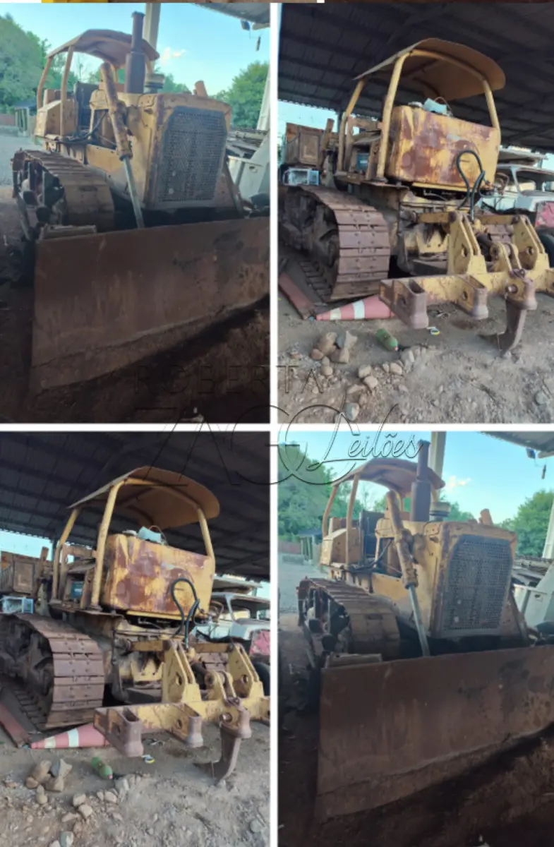 LOTE 014 - Trator esteira Caterpillar D-6 ano 1990 cor amarela, cod. patrimônio 30957, em funcionamento