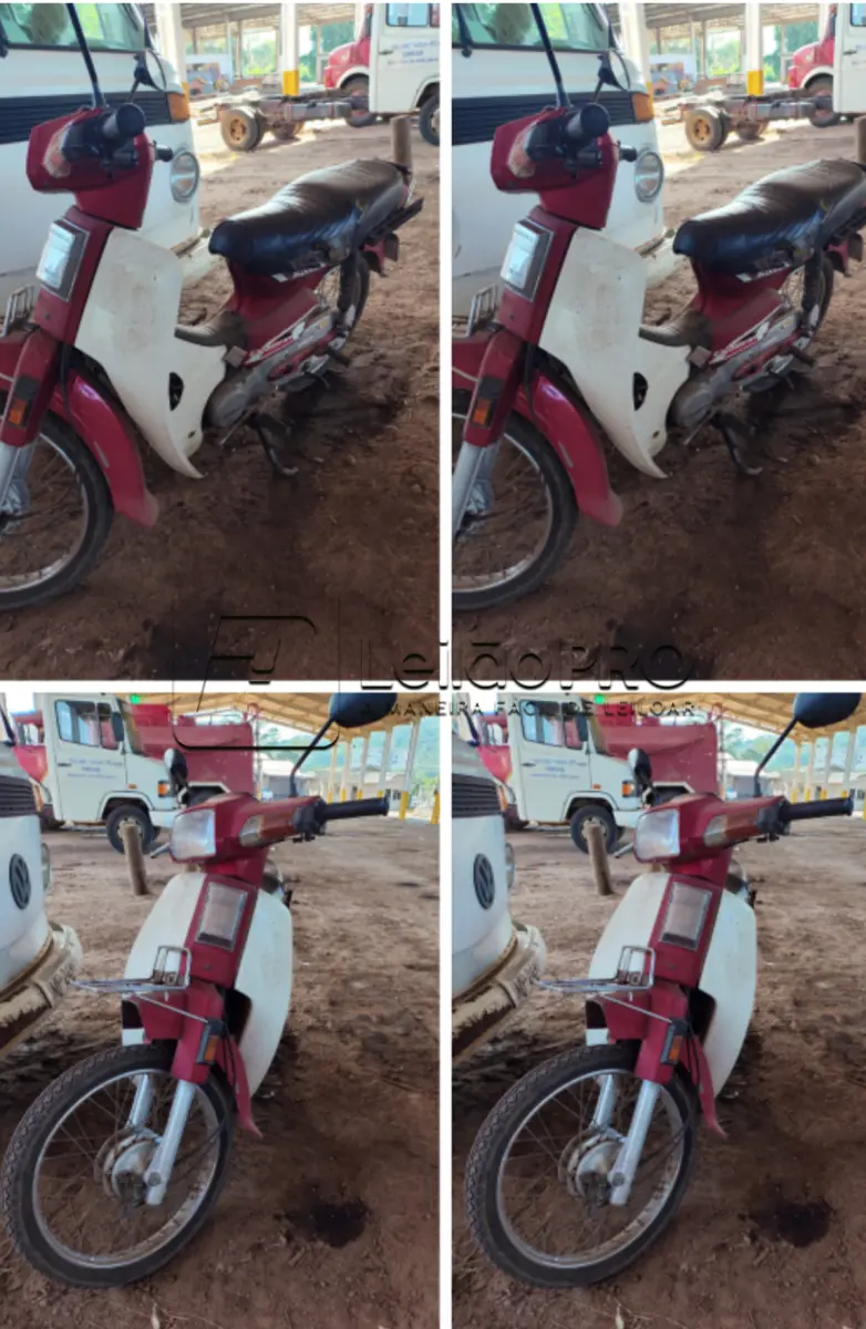 LOTE 006 - Motocicleta Honda Dream C100 – cor vermelha, ano, modelo 1994.