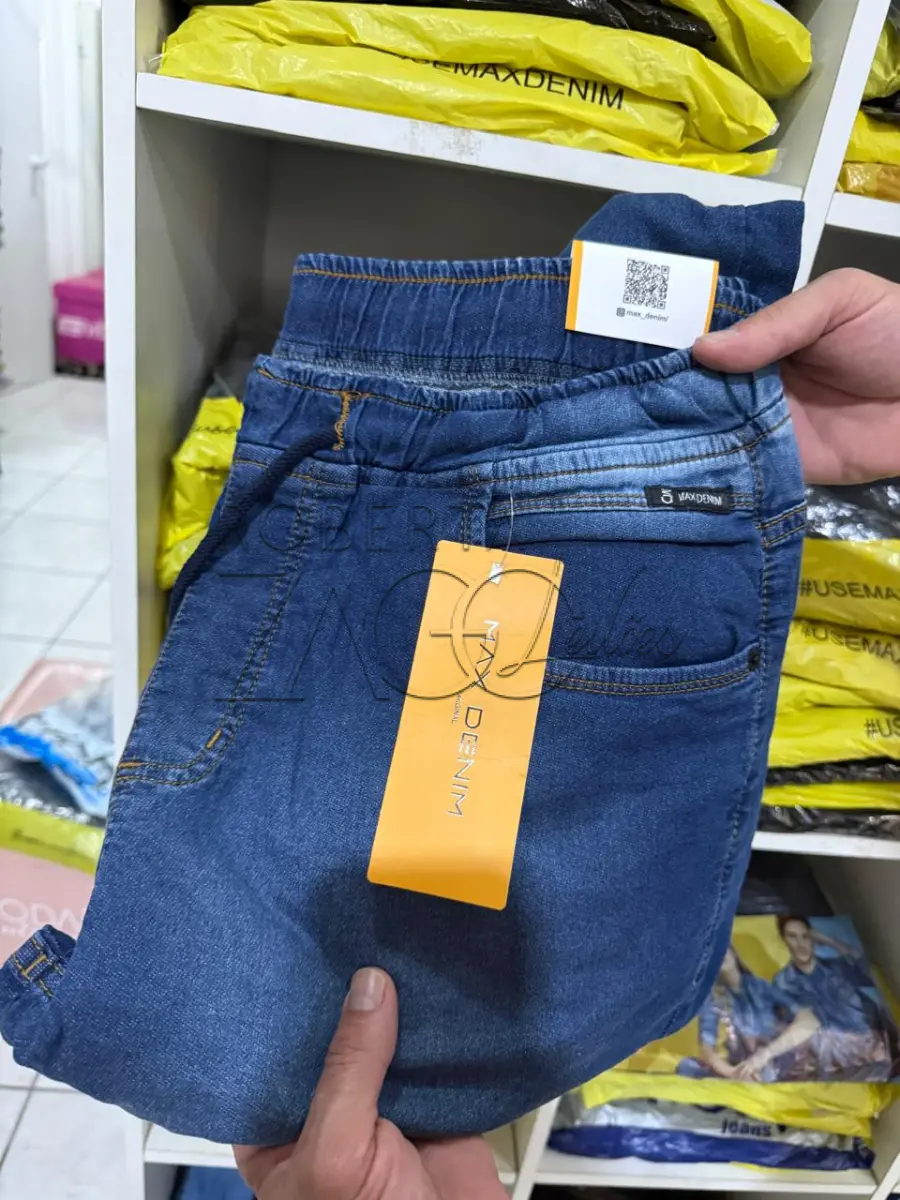 LOTE 001 - 125 Calças Jeans de variados modelos feminino e masculino de marcas diversas