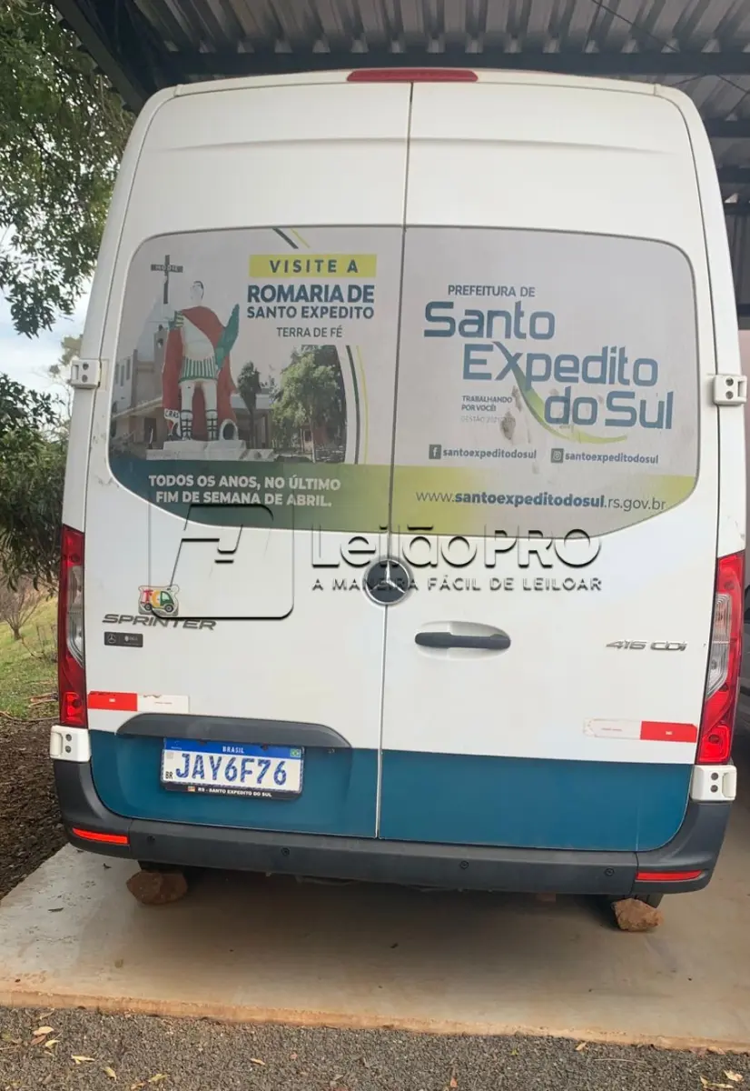 LOTE 001 - Micro-ônibus Van Sprinter 416L, M.Benz, Ano/Modelo 2021/2022, Branca.