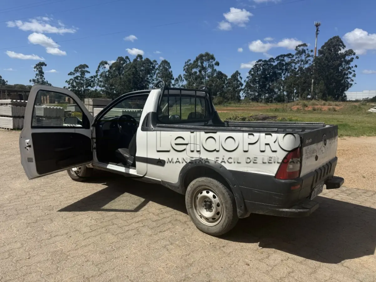 LOTE 001 - FIAT STRADA FIRE FLEX, ANO/MODELO 2008, COR: BRANCA
