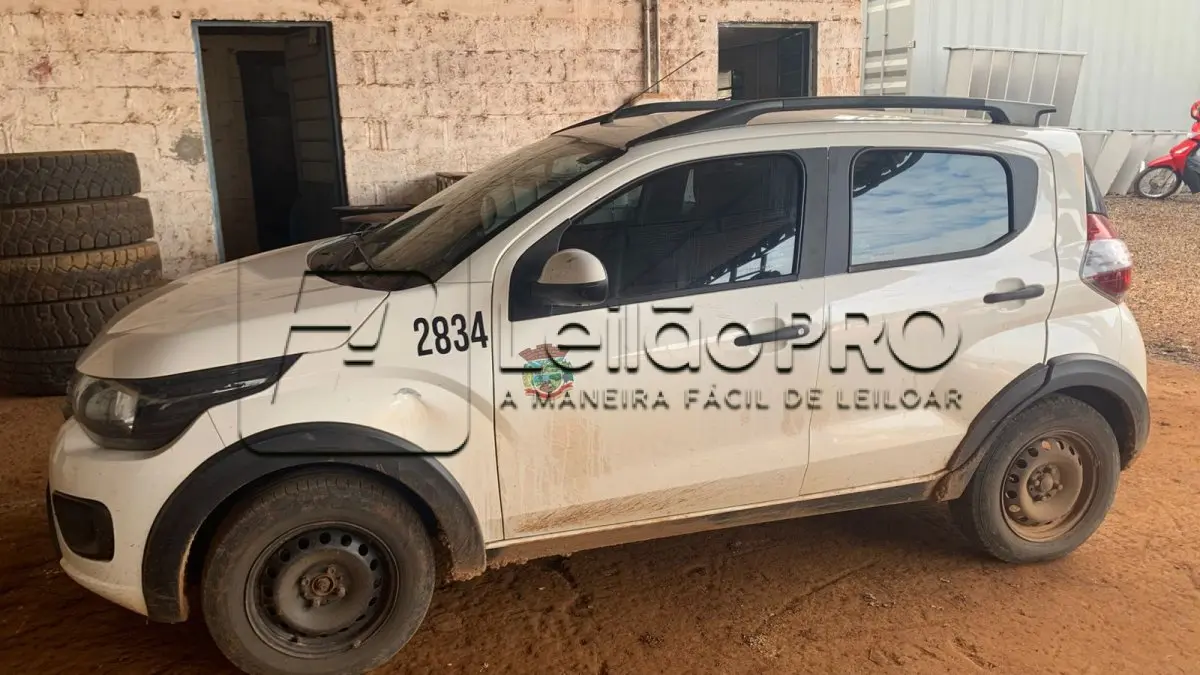 LOTE 005 - Automóvel Marca: Fiat - Modelo: Mobi Way - Ano/Modelo: 2017/2018 - 04 portas - 05 Passageiros - 75 CV - Cor: Branca .