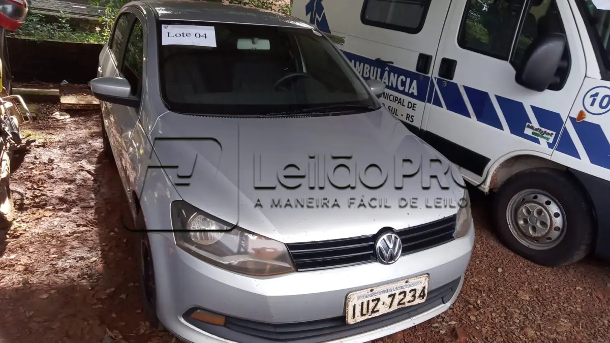 LOTE 004 - Automóvel VW/NOVO GOL 1.0, ano 2014