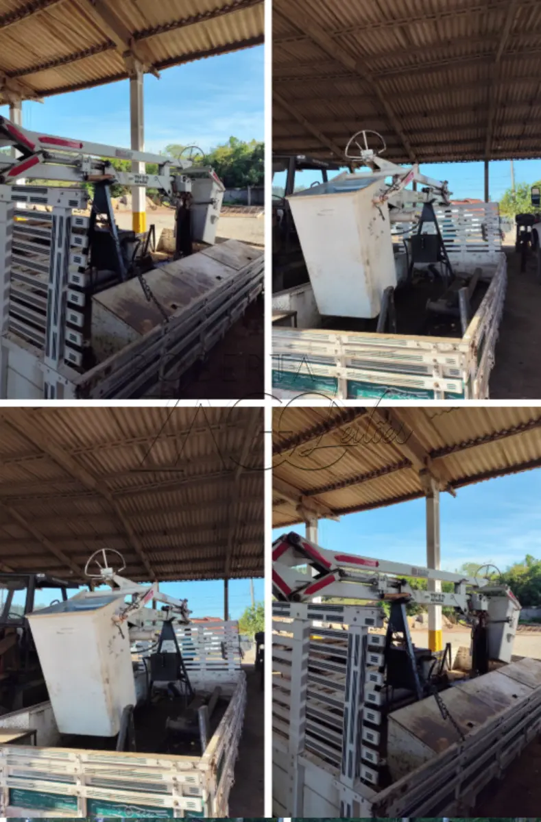 LOTE 018 - Cesto aéreo com 9.5 de alcance, não isolado com carroceria, com sapata estabilizadora, em funcionamento