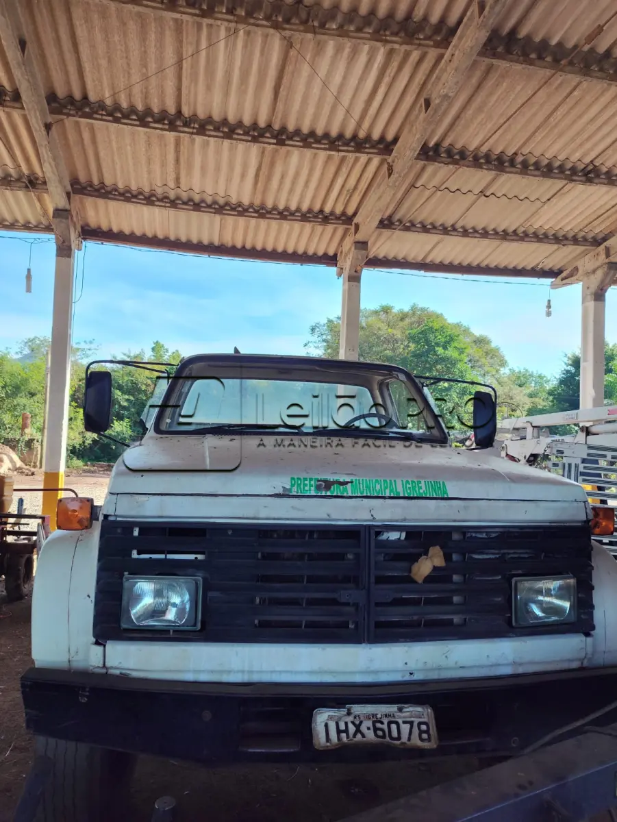 LOTE 010 - Caminhão Chevrolet, cor branca, ano/modelo 1990/1990.
