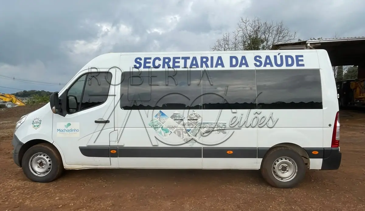 LOTE 002 - VEICULO, RENAULT/MASTER CLASSYVAN, ANO FAB/MOD: 2017/2018, POTÊNCIA 130 CV, LOTAÇÃO 16 PASSAGEIRO NA COR BRANCA.