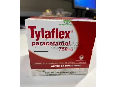 LOTE 001 - 167 caixas Tylaflex Paracetamol 750mg (200 comprimidos cada caixa)