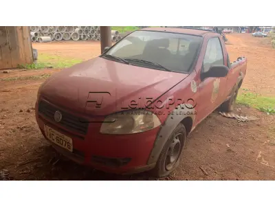 LOTE 002 - Camionete Fiat Strada Working CS, Ano/Modelo 2013/2014, Vermelha
