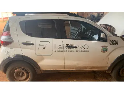 LOTE 005 - Automóvel Marca: Fiat - Modelo: Mobi Way - Ano/Modelo: 2017/2018 - 04 portas - 05 Passageiros - 75 CV - Cor: Branca .