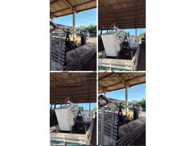 LOTE 018 - Cesto aéreo com 9.5 de alcance, não isolado com carroceria, com sapata estabilizadora, em funcionamento