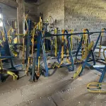 LOTE 036 - Sucata de ferro de equipamentos de academia de rua